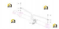 Трубопровод правого цилиндра стрелы 13611481 SY365CD