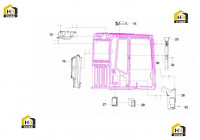 Аксессуары кабины 11646101 (часть 3)