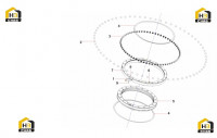 Комплектующие поворотного подшипника 10835684
