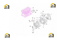 Крышка задняя двигателя 60116534