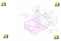 Пластины защитные корпуса платформы SY155 13592841 (часть 1)