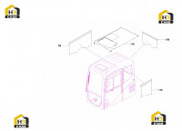 Шторки и потолок кабины 60260882