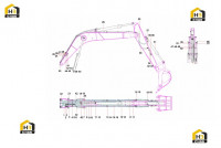 Трубопровод стрелы SY135C9I3K(US).3.1 13837626