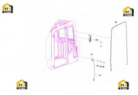 Уплотнение, поручень и молоток аварийный 60260882