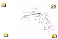 Узел стрелы SY135C9I3K(US).3 13837712