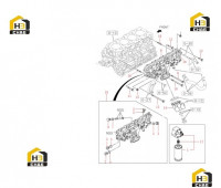 Маслоохладитель и фильтр масляный 60335716