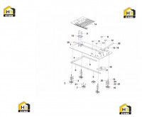 Пол кабины SY135C9.1.5.6 12935011
