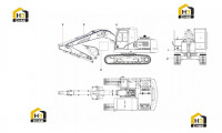 Компоненты основные экскаватора SY140C1 13029090