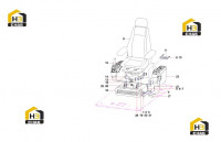 Сиденье водителя и консоли управления SY140C1I2K.1.5 13476263