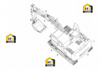Компоненты основные экскаватора SY135C9 12078528