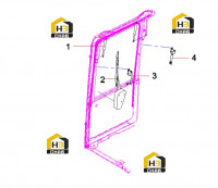 Замки стекол, стеклоочиститель 60232041