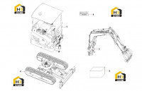 Компоненты основные экскаватора 13006591 SY16C3