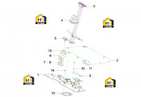 Комплектующие нижней части управления 13545024