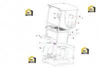 Комплектующие рамы кабины 13545141