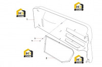 Правая часть корпуса кабины 13004767