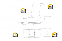 Сиденье в сборе 13004845