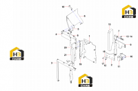 Комплектующие каркаса кабины 10206667