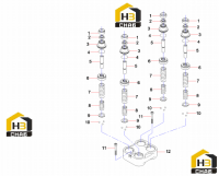 Комплектующие клапана (часть 1) 60004101