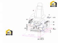 Кресло водителя и консоли управления 11849598