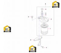 Фильтр масляный и его кронштейн 60041434