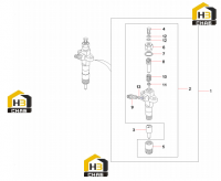 Форсунка впрыска топлива 60041409