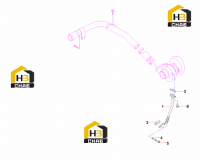 Трубка впуска масла турбонагнетателя 60041412