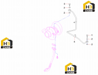 Трубка впускная турбонагнетателя B229900005900