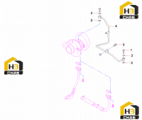 Трубка впускная турбонагнетателя 60041427