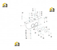 Бак топливный гидравлический в сборе 13466231