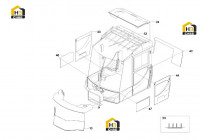 Кабина в сборе 11136073 (часть 3)