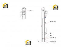 Комплектующие дверной рамы 13380137 (часть 2)
