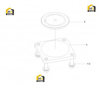 Комплектующие скользящего блока стойки 10982198