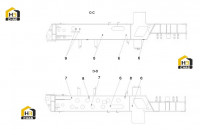 Корпус зажима трубы 12375705 (часть 2)