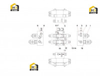 Клапан левый поворотный A810201062480