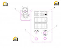 Панель правая управления в сборе 12930918