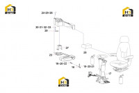 Сиденье водителя с комплектующими 10422630 (часть 2)