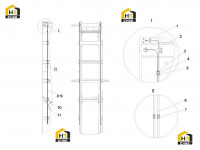 Система смазки внешней секции мачты 11160953