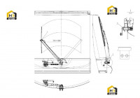 Стеклоочиститель передний DC385-90B 120W/24V 60039124