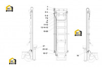 Трубопровод дверной рамы 10182663