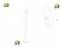 Зеркало заднего вида левое 10201511