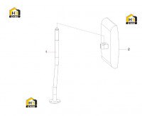 Зеркало заднего вида правое 10182064