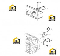 Комплект для подключения осевого гидравлического насоса (часть1) 60138696