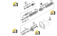 Корпус оси и барабан ступицы вала 60135358