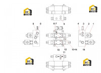 Клапан левый телескопический и поворотный запорный A810201062480