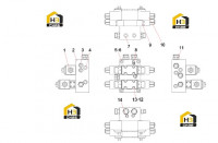 Группа клапанов с поворотным и прямым телескопическим фиксатором A810201062481