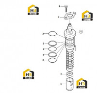 Насос топливной форсунки 60138675