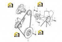 Шкив вентилятора 60139937