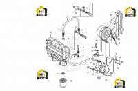 Система крепление вентилятора 60139134