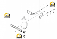Аккумулятор тормозов 13424467