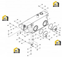 Бак масляный в сборе 13061144 (часть 2)